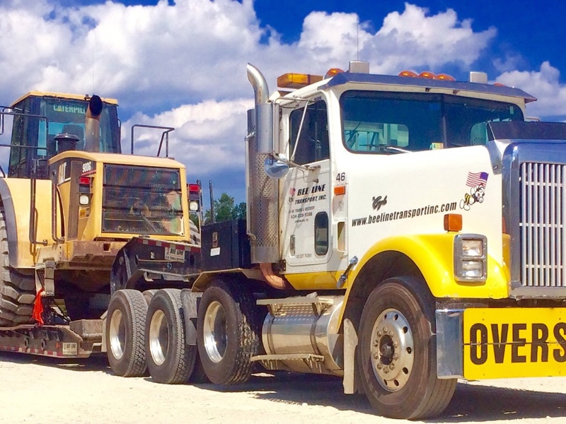 US-60 heavy equipment transport