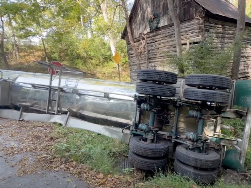 Holcomb Rock Road tractor-trailer rollover